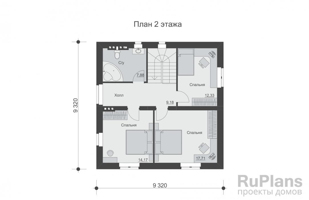 Двухэтажный дом Rg5281 №9