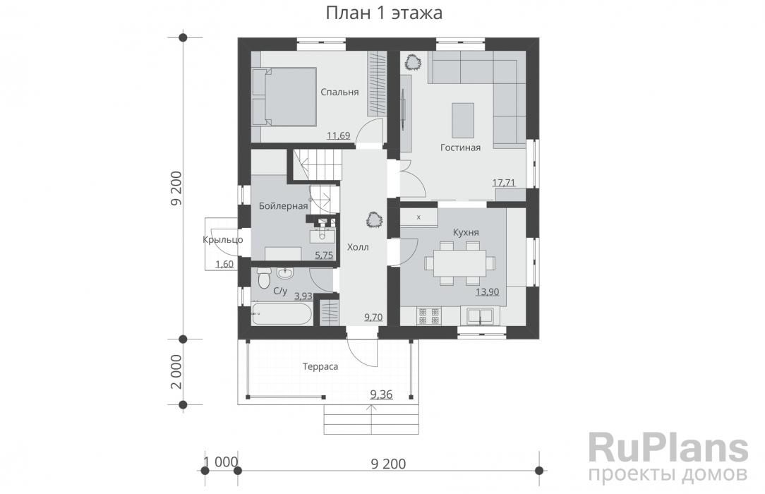 Двухэтажный дом Rg5322 №8