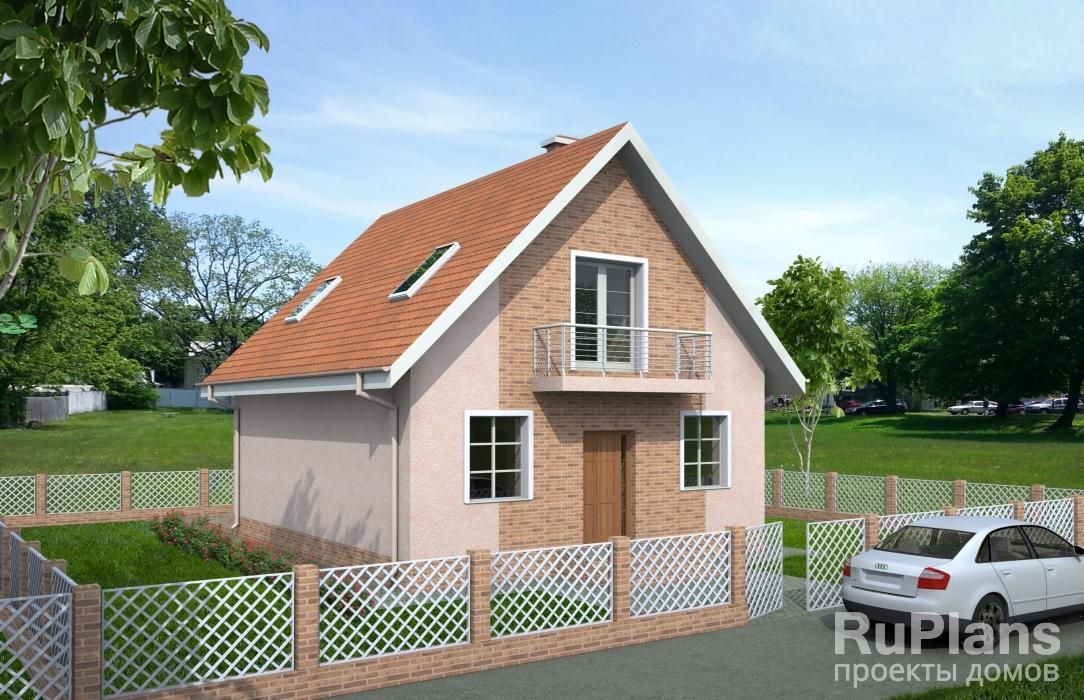 Аккуратный дом с мансардой Rg3798 №2 Аккуратный дом с мансардой Rg3798 №2