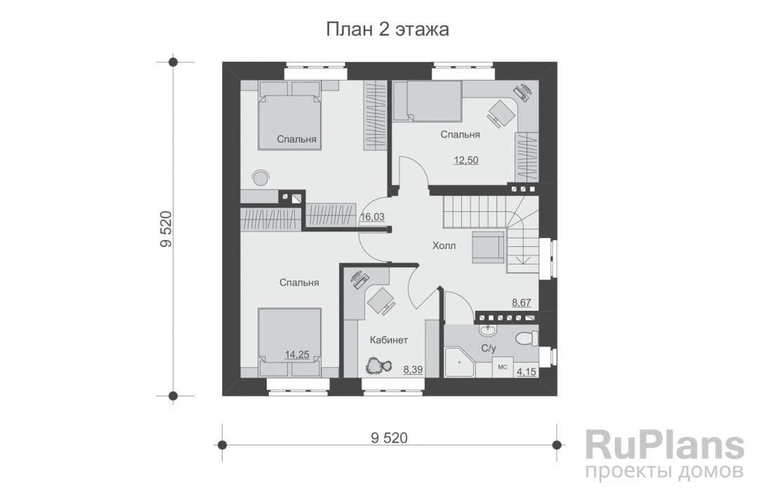 Двухэтажный дом Rg5246 №9