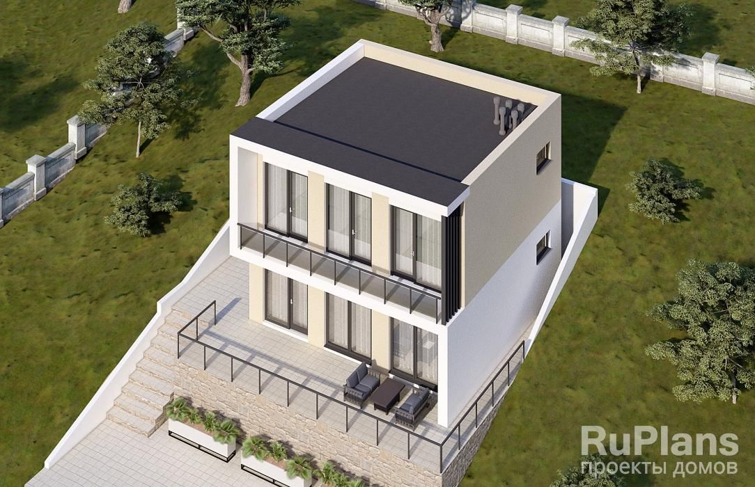Двухэтажный дом с террасой, балконом и тремя спальнями Rg6330 №3 Двухэтажный дом с террасой, балконом и тремя спальнями Rg6330 №3