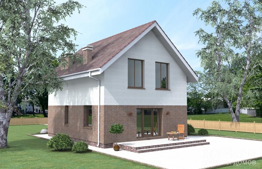 Аккуратный дом с мансардой Rg3855 №2 Аккуратный дом с мансардой Rg3855 №2