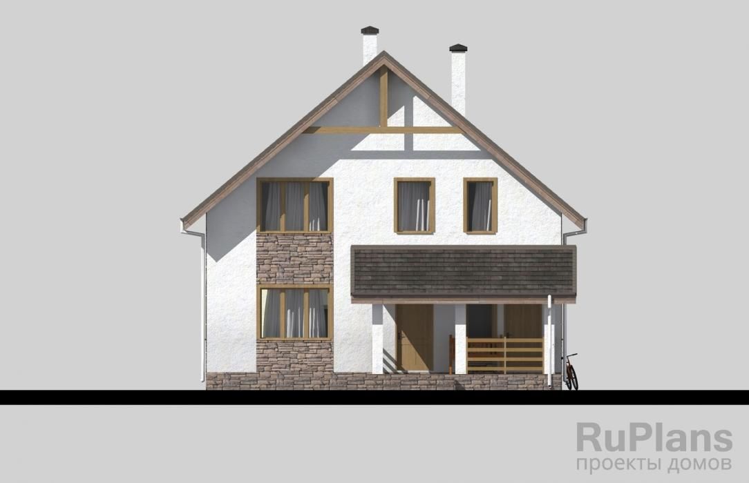 Аккуратный дом с мансардой Rg3842 №4 Аккуратный дом с мансардой Rg3842 №4