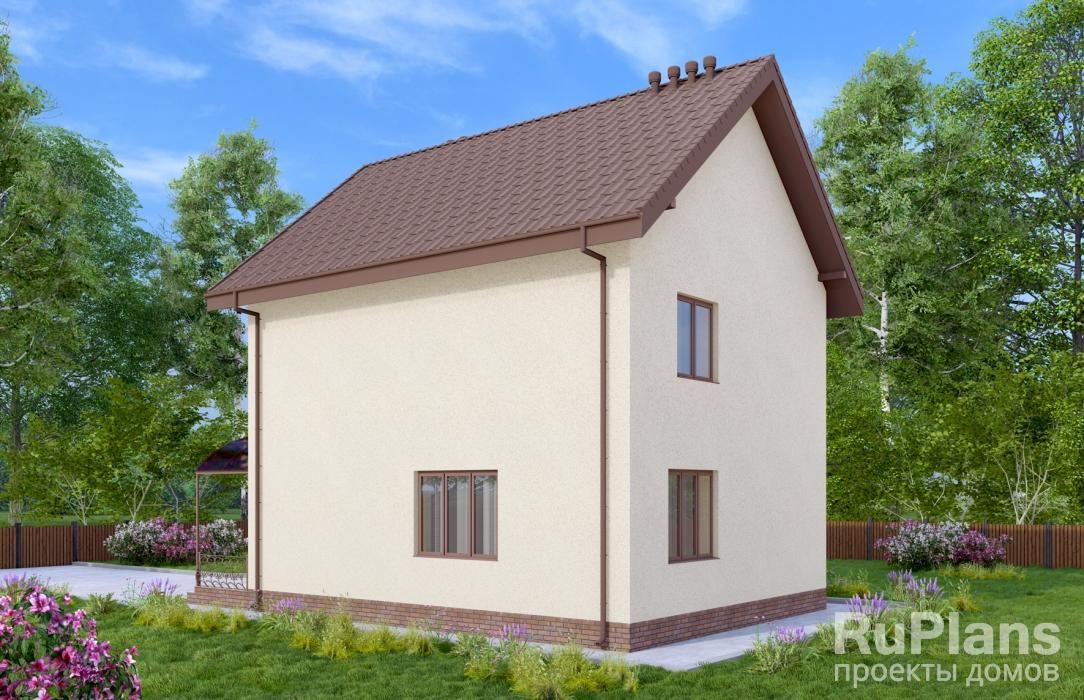 Двухэтажный дом с мансардой, террасой и четырьмя спальнями Rg6617 №1