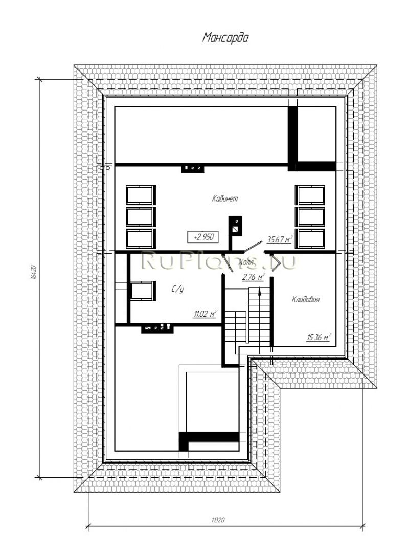 Дом с мансардой и гаражом Rg5049 №9
