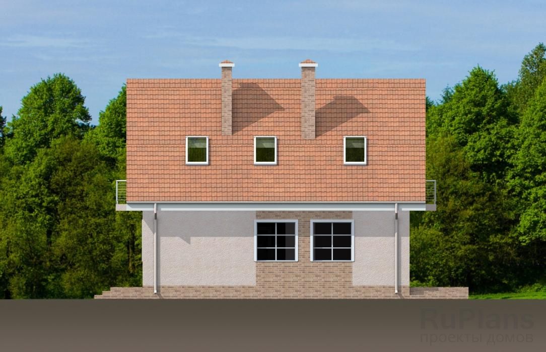 Аккуратный дом с мансардой Rg3798 №5 Аккуратный дом с мансардой Rg3798 №5