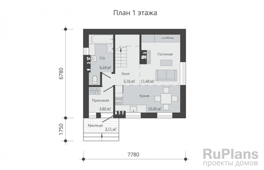 Двухэтажный дом Rg5336 №8