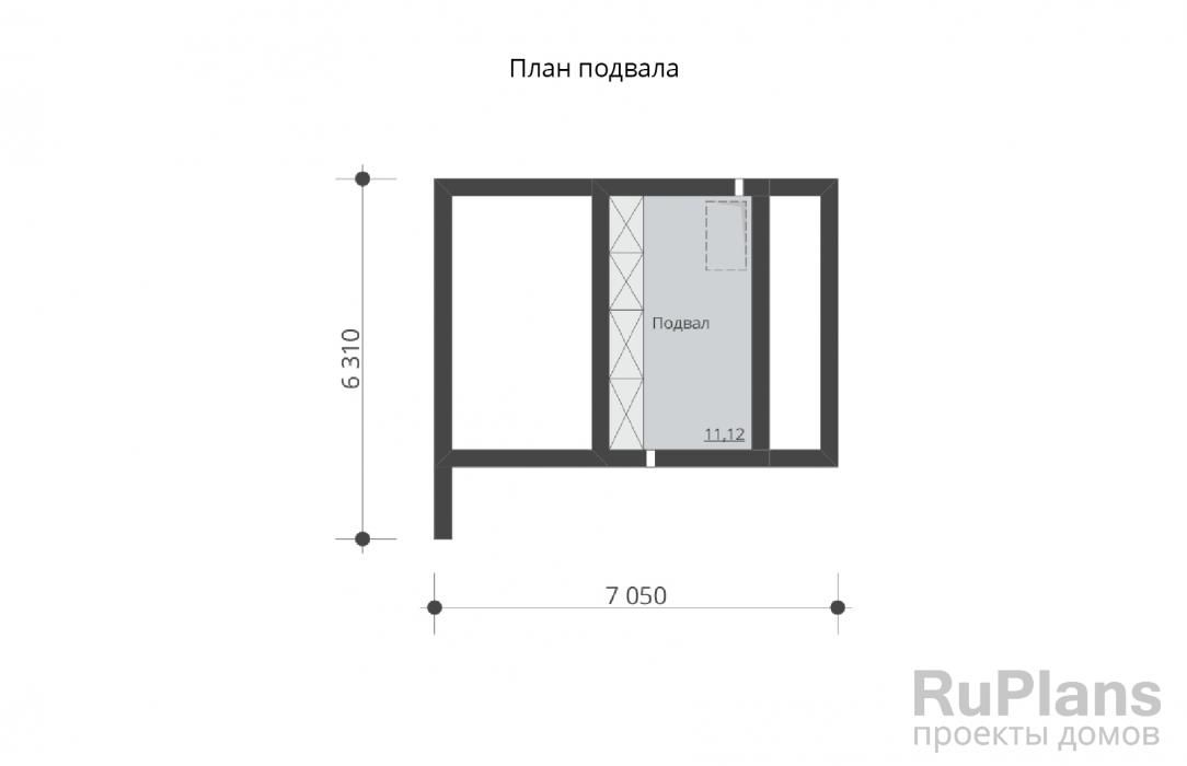 Двухэтажное здание с гаражом и подвалом Rg5986 №8 Двухэтажное здание с гаражом и подвалом Rg5986 №8