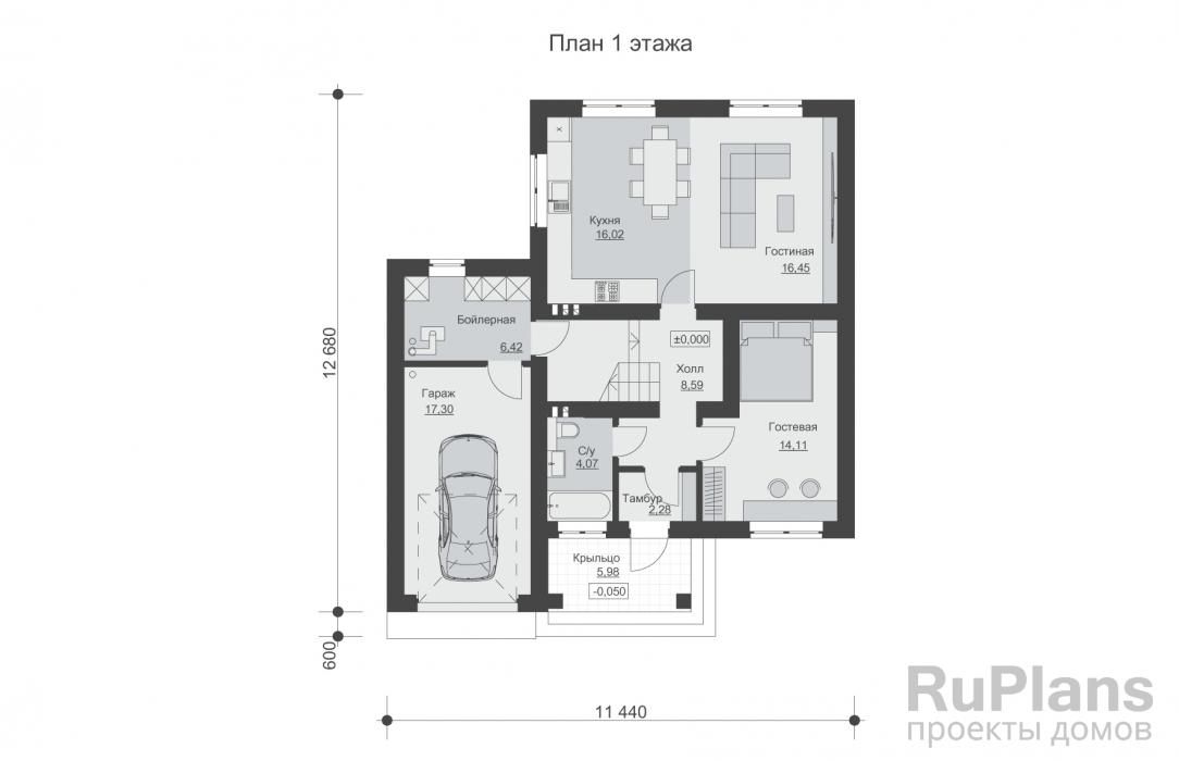 Двухэтажный дом с гаражом и четырьмя спальнями Rg6600 №8
