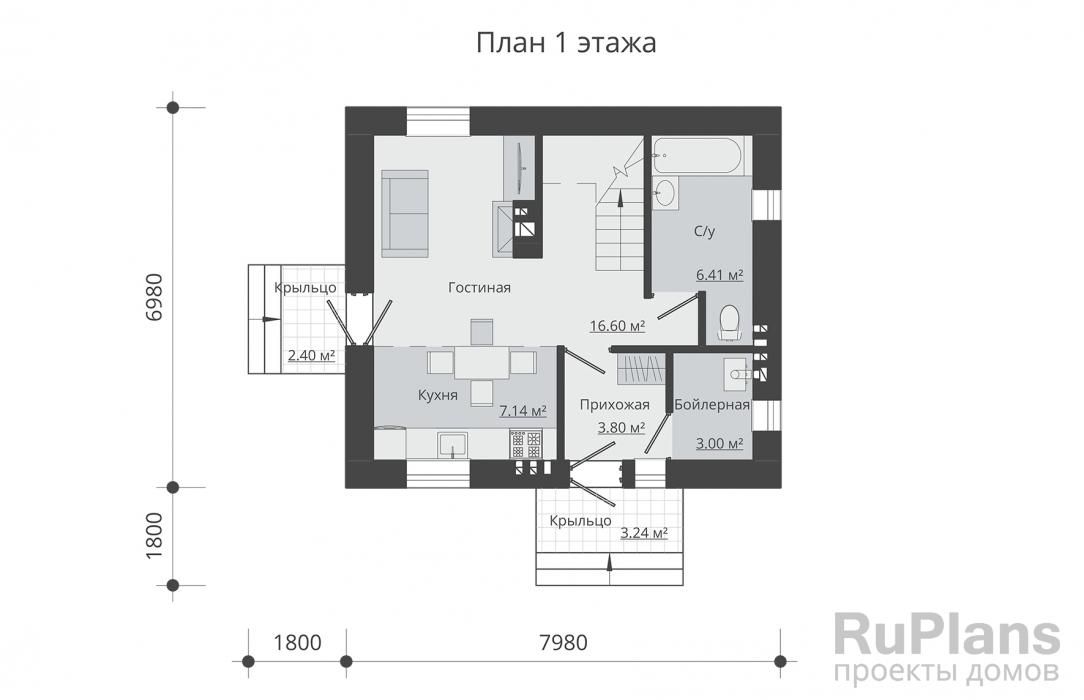 Двухэтажный дом Rg5153 №8