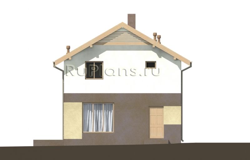 Дом с мансардой и балконом Rg5040 №6 Дом с мансардой и балконом Rg5040 №6