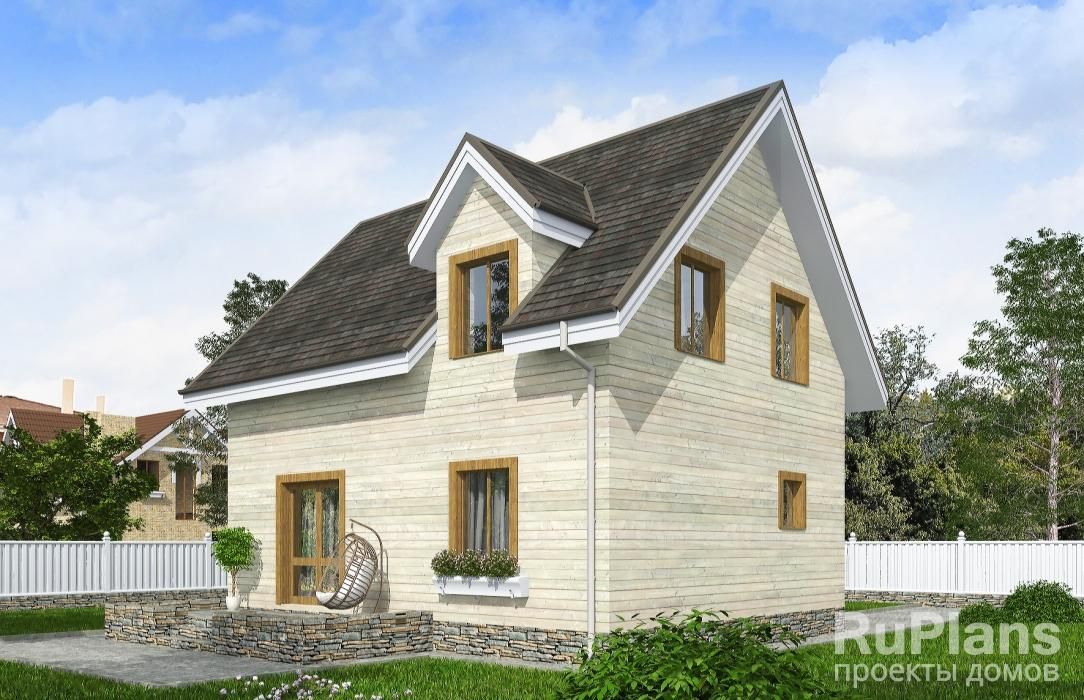 Дом с мансардой и террасой Rg3337 №2 Дом с мансардой и террасой Rg3337 №2