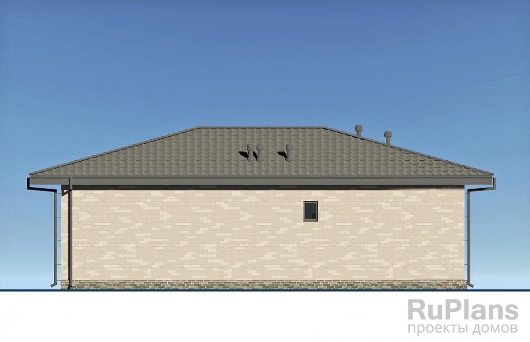 Баня с террасой и облицовкой кирпичом Rg6413 №6 Баня с террасой и облицовкой кирпичом Rg6413 №6