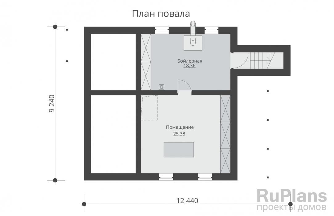 Двухэтажный дом с подвалом и террасой Rg5414 №8