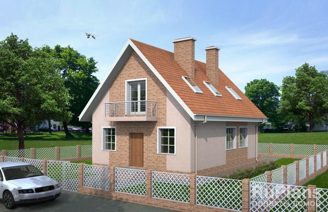 Аккуратный дом с мансардой Rg3798 №3 Аккуратный дом с мансардой Rg3798 №3