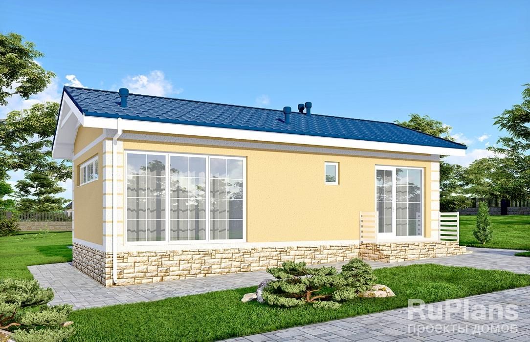 Баня с бассейном и отделкой штукатуркой Rg6412 №1 Баня с бассейном и отделкой штукатуркой Rg6412 №1