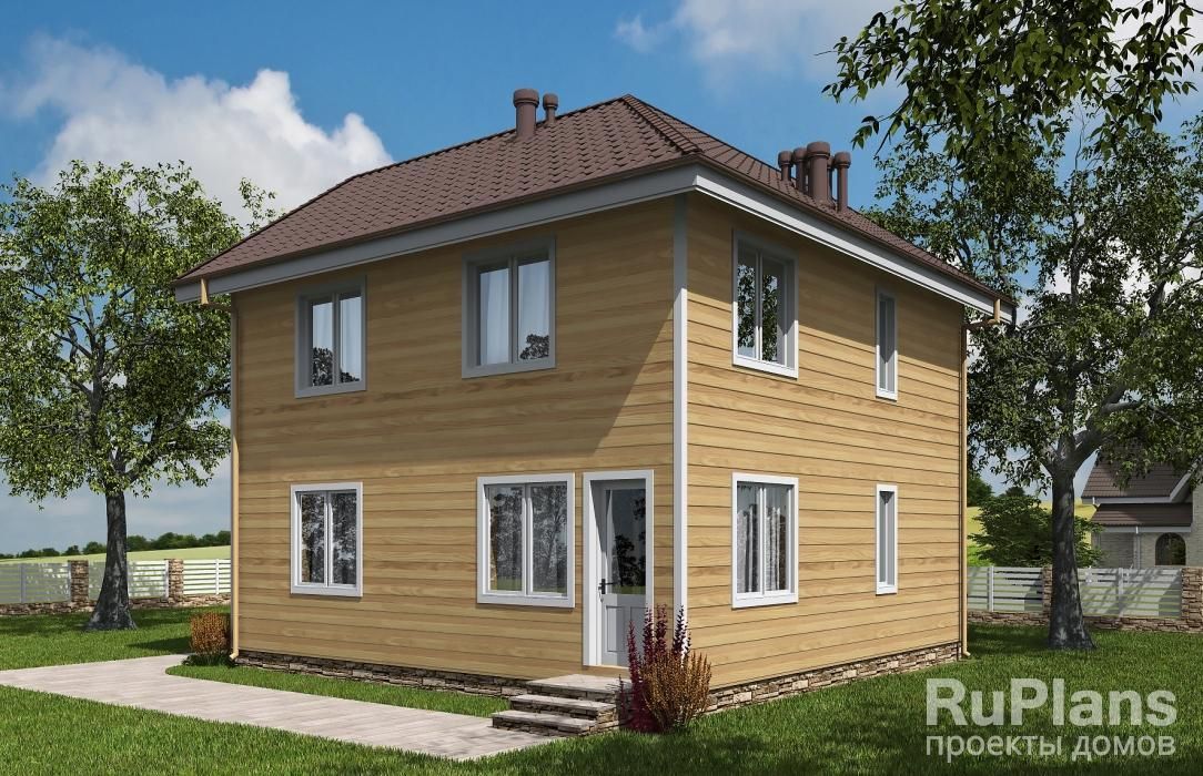 Двухэтажный дом с балконом Rg5401 №2