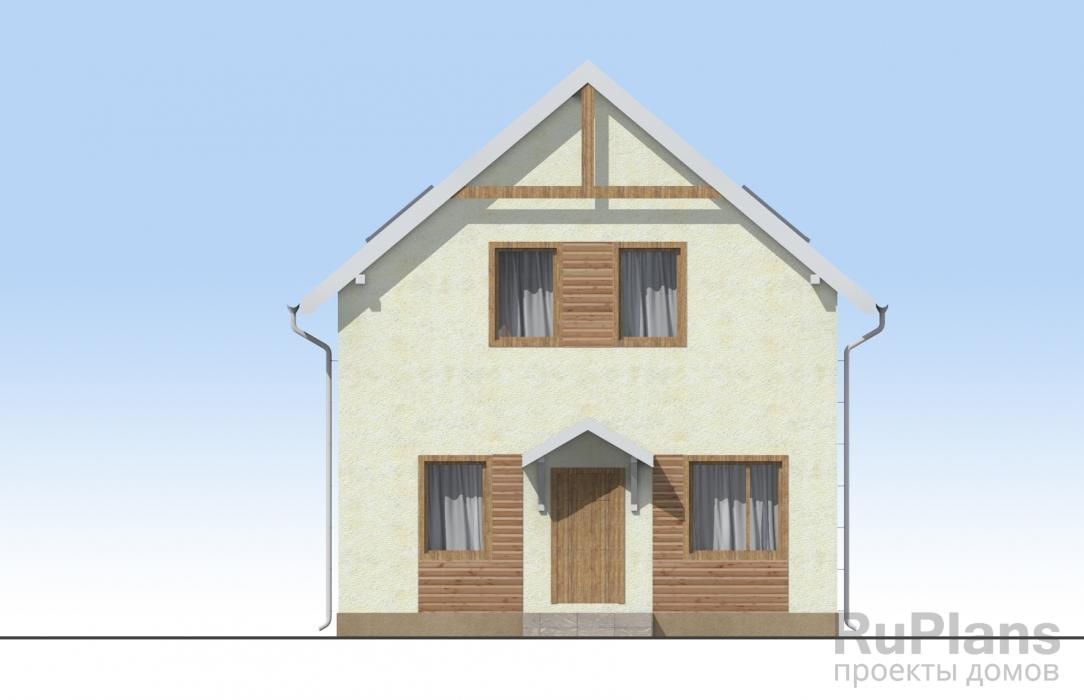 Дом с мансардой и террасой Rg3569 №4
